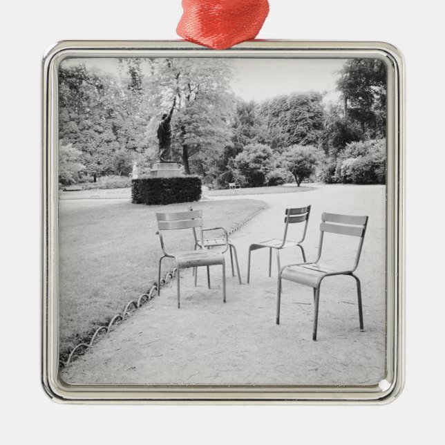 Adorno Metálico FRANCIA, París: Estatua de los Jardines de Luxembu (Frente)