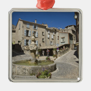 Adorno Metálico Francia, Provenza, Valensole. Los turistas explora