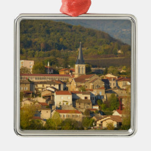 Adorno Metálico Francia, río Ródano, pueblo cerca de Vienne