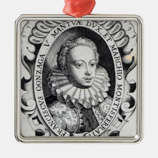 Adorno Metálico Francisco Gonzago, duque de Mantua y marqués (Frente)