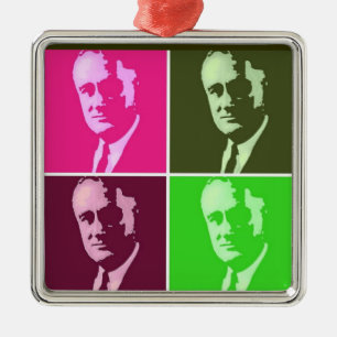 Adorno Metálico Franklin D. Roosevelt