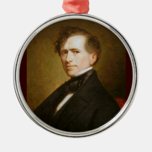 Adorno Metálico Franklin Pierce 14° Presidente