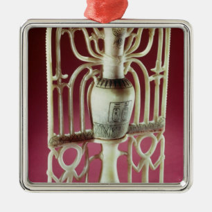 Adorno Metálico Frasco floral unguente, de la Tumba de