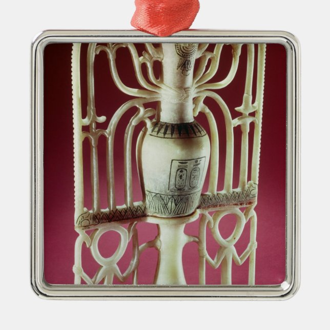 Adorno Metálico Frasco floral unguente, de la Tumba de (Frente)