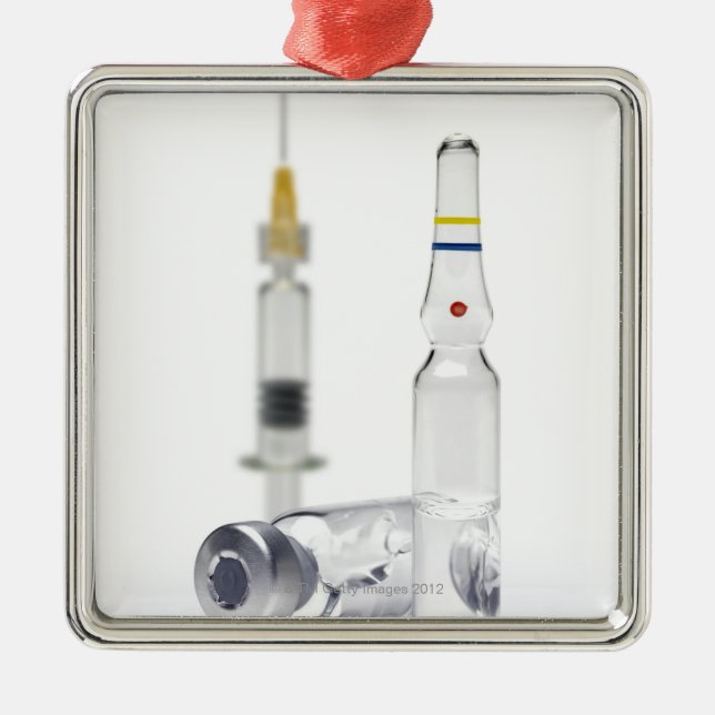 Adorno Metálico Frascos que contienen la medicina para las (Frente)