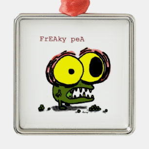Adorno Metálico Freaky Pea Ornament