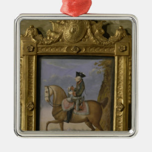 Adorno Metálico Frederick II a caballo