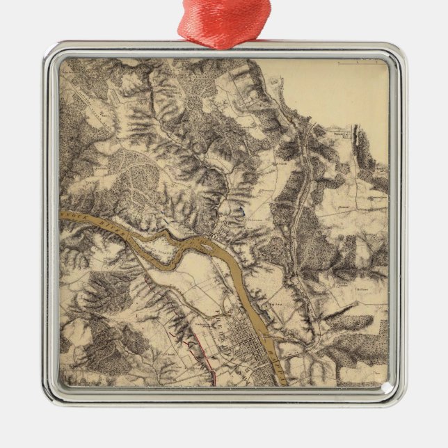 Adorno Metálico Fredericksburg, Virginia (Frente)