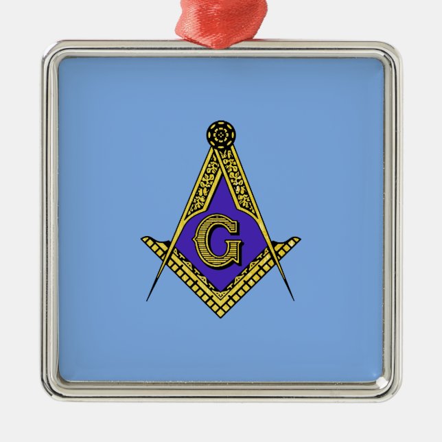Adorno Metálico Freemason (azul) (Frente)