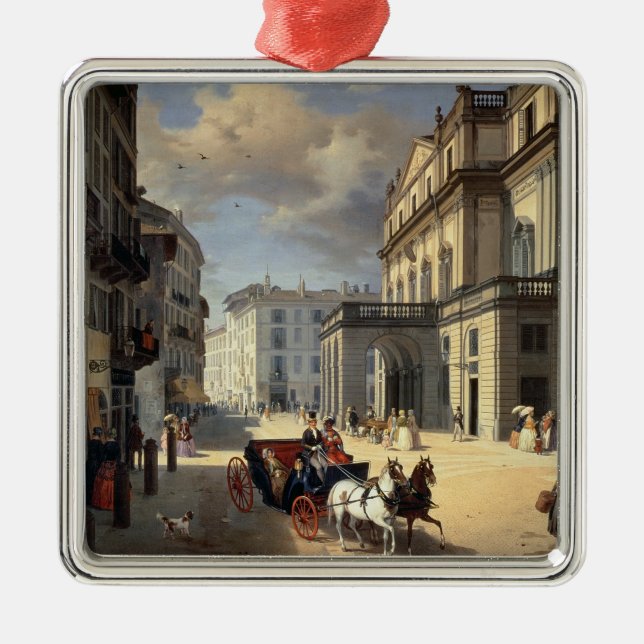Adorno Metálico Frente del teatro del La Scala, 1852 (Frente)