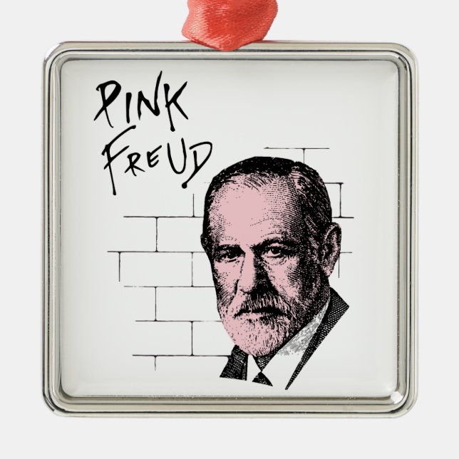 Adorno Metálico Freud rosado Sigmund Freud (Frente)