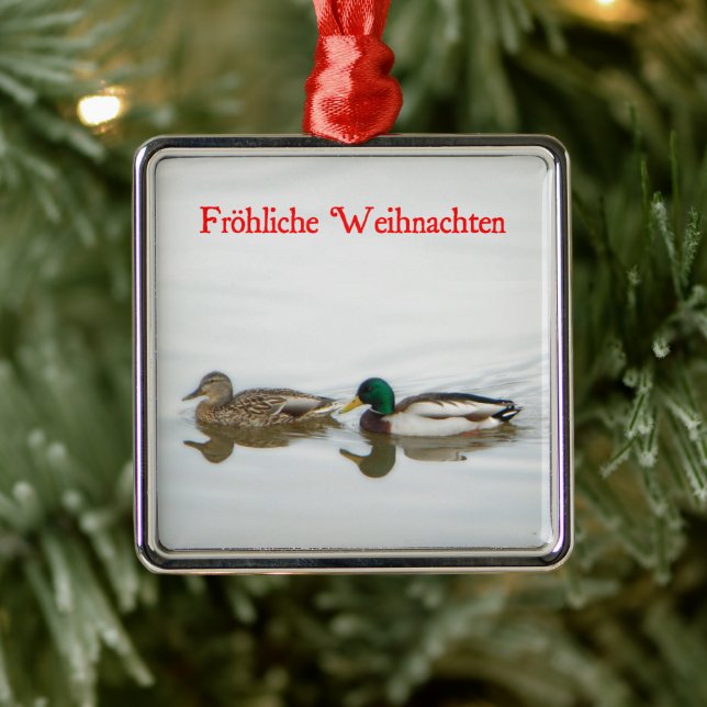 Adorno Metálico Frohliche Weihnachten - Mallards (Árbol)