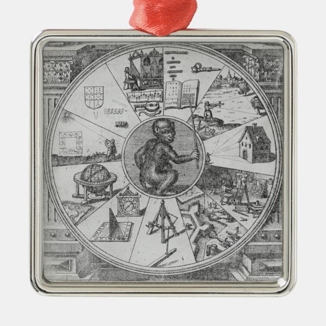 Adorno Metálico Frontispiece a Utriusque de Roberto Fludd (Frente)