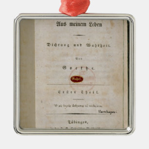 Adorno Metálico Frontispiece de 'fuera de mi vida