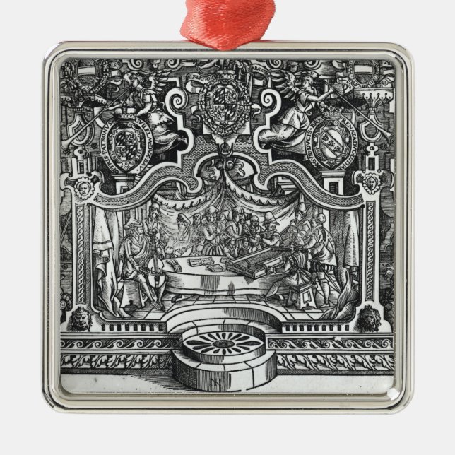 Adorno Metálico Frontispiece de "líos" por Roland de Lassus (Frente)