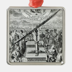 Adorno Metálico Frontispiece 'Oculus Artificialis