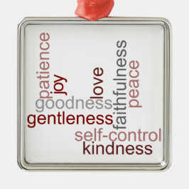 Adorno Metálico Fruta del arte de la palabra espiritual