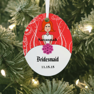 Adorno Metálico Fuchsia y Boda de Coral