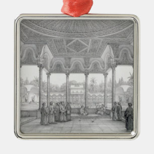 Adorno Metálico Fuente y Kiosco del Jardín de Choubrah, de