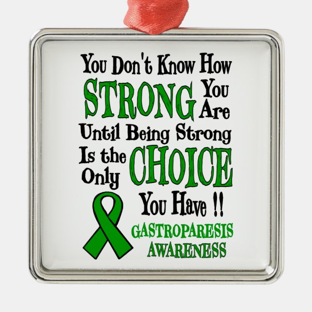 Adorno Metálico Fuerte/Elección...Gastroparesis (Frente)