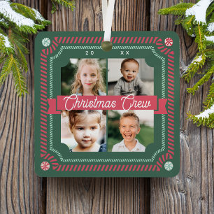 Adorno Metálico Fun Candy Navidades Crew Candy Cane 4 Fotografía
