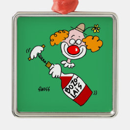 Adorno Metálico Funny Beaujolais Personalizado de vinos Navidades 