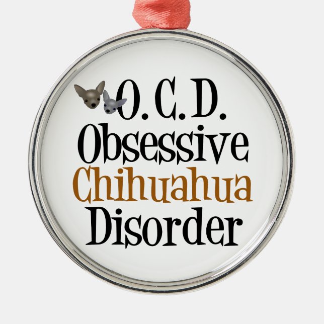 Adorno Metálico Funny Chihuahua (Frente)