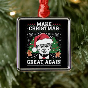 Adorno Metálico Funny Trump 2024 vuelve a hacer grandes a los Navi