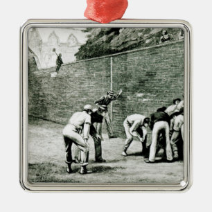 Adorno Metálico Fútbol en la pared en Eton