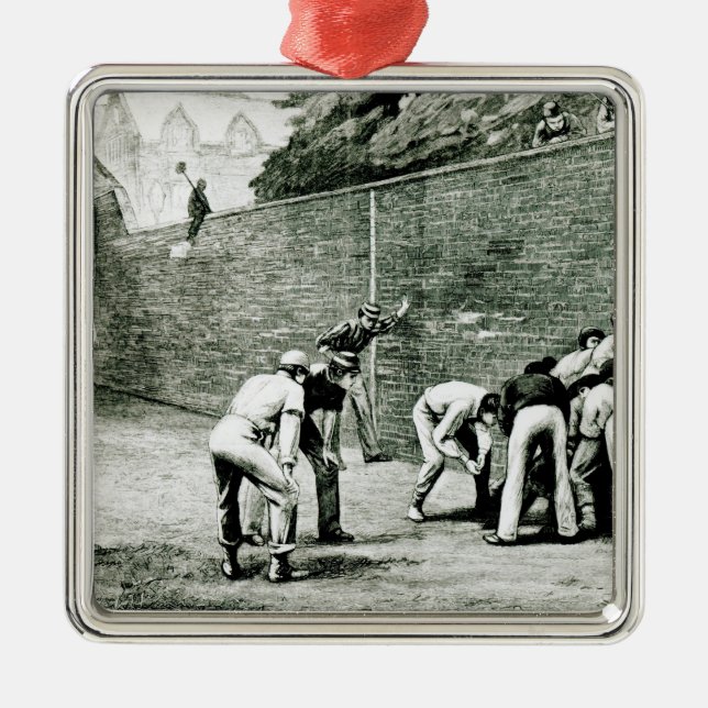 Adorno Metálico Fútbol en la pared en Eton (Frente)