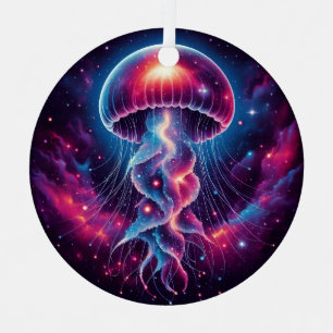 Adorno Metálico Galaxia de arte de medusas cósmicas