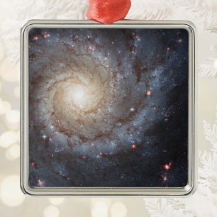 Adorno Metálico Galaxia Espiral M74 Foto Espacial