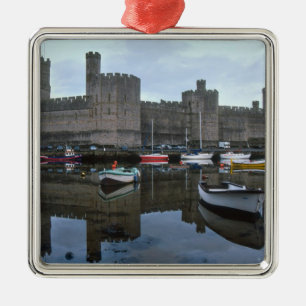 Adorno Metálico Gales, castillo de Caernarfon, uno de los