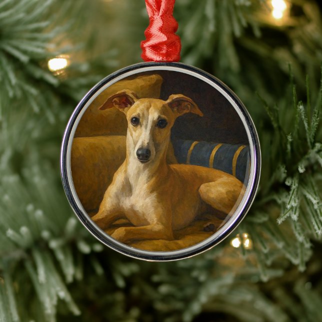 Adorno Metálico Galgo inglés (Árbol)