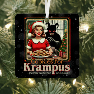 Adorno Metálico Galleta para Krampus Feliz Navidad de Krampus Terr