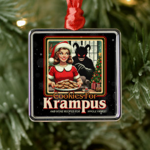 Adorno Metálico Galleta Para Krampus Feliz Navidad Krampus Horror