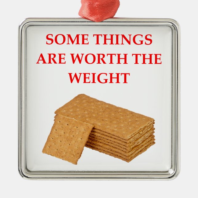 Adorno Metálico galletas de Graham (Frente)