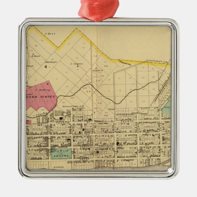 Adorno Metálico Gallipolis, Ohio (Frente)