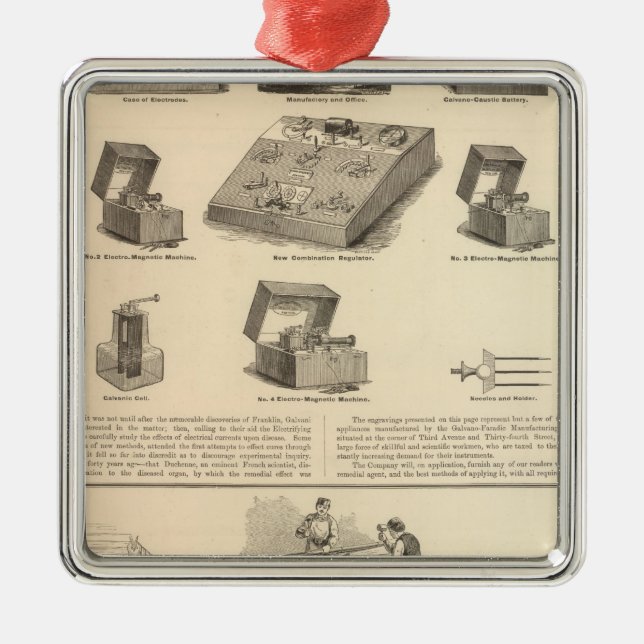 Adorno Metálico Galvano Faradic Manufacturing Company Bickford (Frente)