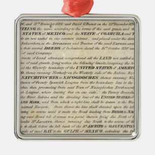 Adorno Metálico Galveston Bay y Texas Land Company