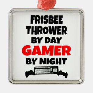 Adorno Metálico Gamer Frisbee Thrower
