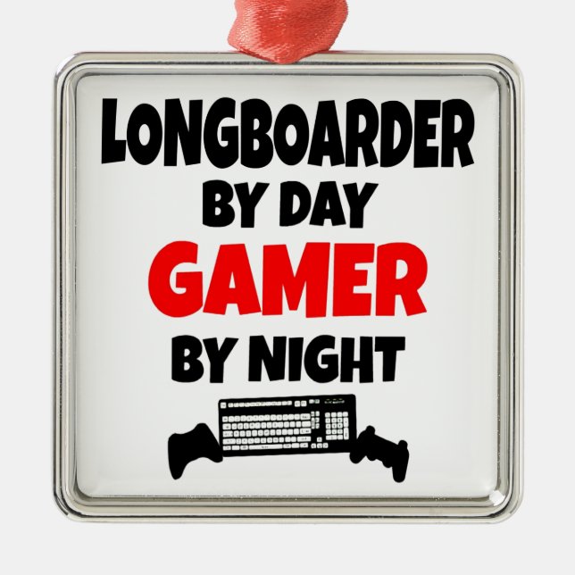 Adorno Metálico Gamer Longboarder (Frente)