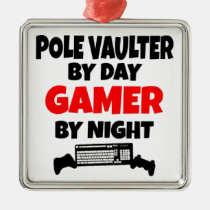 Adorno Metálico Gamer Pole Vaulter