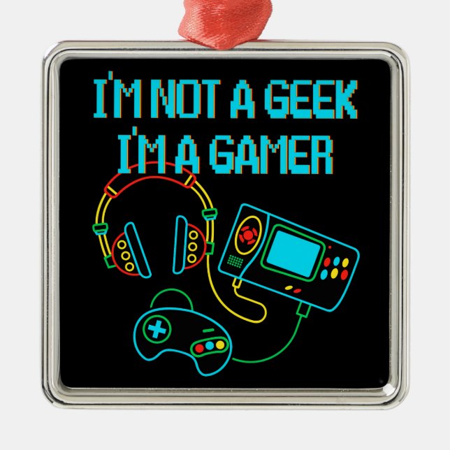Adorno Metálico Gamer Retro Neon (Frente)
