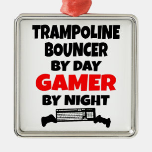 Adorno Metálico Gamer Trampoline Bouncer