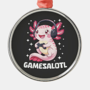 Adorno Metálico Gamesalotl Axolotl Gaming