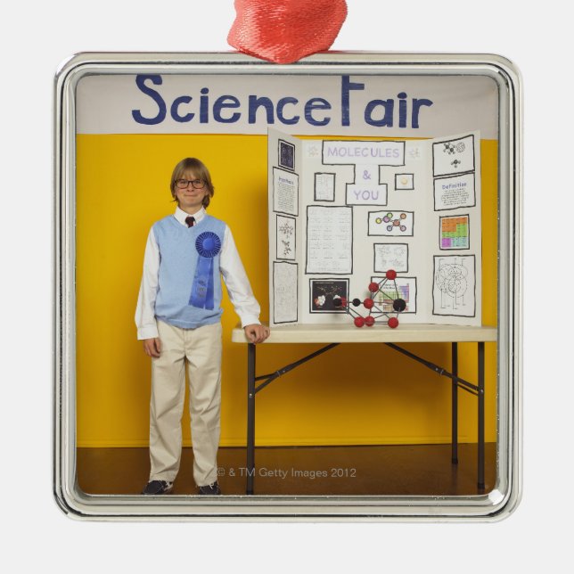 Adorno Metálico Ganador de la feria de ciencia (Frente)