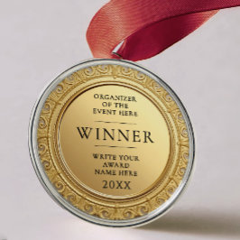 Adorno Metálico Ganador del Premio de Reconocimiento de Oro Elegan