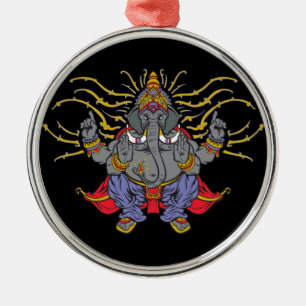 Adorno Metálico Ganesha