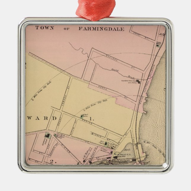 Adorno Metálico Gardiner, condado de Kennebec (Frente)